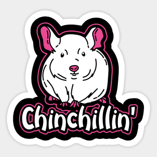 Chinchillin Sticker